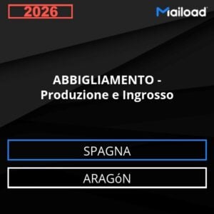Base de datos de correo electrónico ROPA – Producción Y Venta al Por Mayor (Aragón – España)