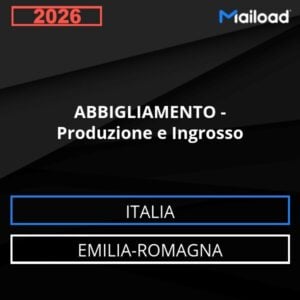 Base de datos de correo electrónico ROPA – Producción Y Venta al Por Mayor ( Emilia-Romagna - Italia)