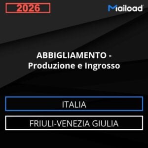 Base de datos de correo electrónico ROPA – Producción Y Venta al Por Mayor ( Friuli-Venezia Giulia - Italia)