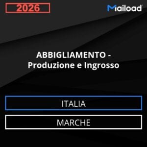 Base de datos de correo electrónico ROPA – Producción Y Venta al Por Mayor ( Marche - Italia)