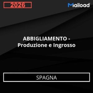 Base de Datos de Correo Electrónico ABBIGLIAMENTO – Produzione e Ingrosso (Spagna)