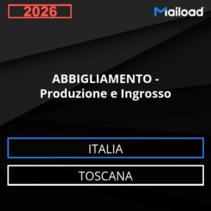 Base de datos de correo electrónico ROPA – Producción Y Venta al Por Mayor ( Toscana - Italia)