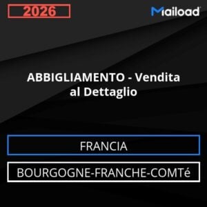 Base de datos de correo electrónico ROPA – Venta al Detalle (Borgoña-Franco Condado – Francia)