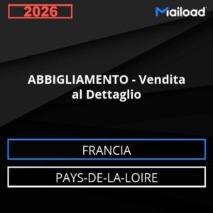 Base de datos de correo electrónico ROPA – Venta al Detalle (Países del Loira – Francia)