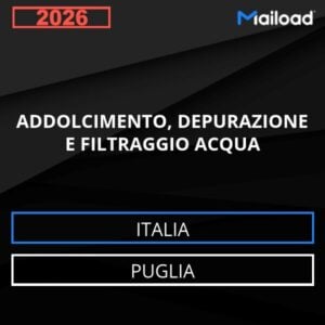 Base de datos de correo electrónico ABLANDAMIENTO , DEPURACIÓN Y FILTRADO DE AGUA ( Puglia - Italia)