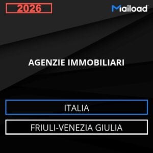 Base de datos de correo electrónico AGENCIAS INMOBILIARIAS ( Friuli-Venezia Giulia - Italia)