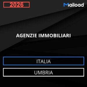 Base de datos de correo electrónico AGENZIE IMMOBILIARI ( Umbria – Italia )
