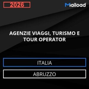 Base de datos de correo electrónico AGENCIAS DE VIAJES , TURISMO Y Turoperadores ( Abruzzo - Italia)