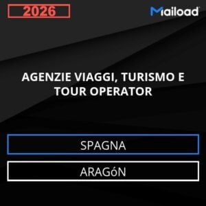 Database Email AGENZIE VIAGGI, TURISMO E TOUR OPERATOR (Aragón – Spagna)