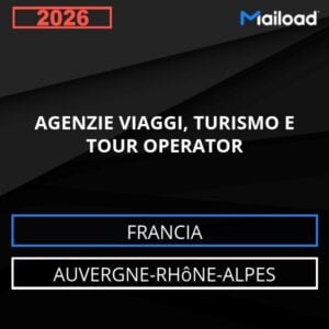 Database Email AGENZIE VIAGGI, TURISMO E TOUR OPERATOR (Auvergne-Rhône-Alpes – Francia)