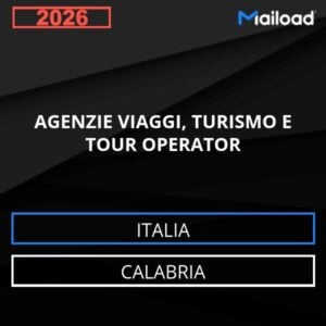Base de datos de correo electrónico AGENCIAS DE VIAJES , TURISMO Y Turoperadores ( Calabria - Italia)