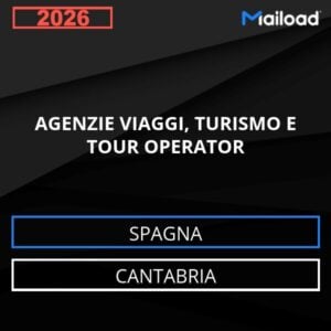 Database Email AGENZIE VIAGGI, TURISMO E TOUR OPERATOR (Cantabria – Spagna)