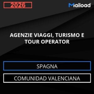 Database Email AGENZIE VIAGGI, TURISMO E TOUR OPERATOR (Comunidad Valenciana – Spagna)