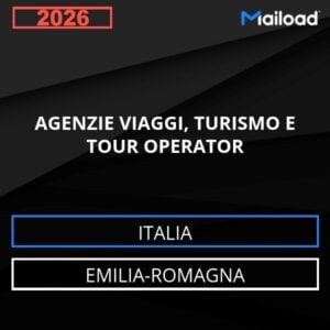 Base de datos de correo electrónico AGENCIAS DE VIAJES , TURISMO Y Turoperadores ( Emilia-Romagna - Italia)
