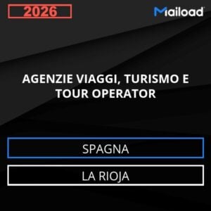 Database Email AGENZIE VIAGGI, TURISMO E TOUR OPERATOR (La Rioja – Spagna)