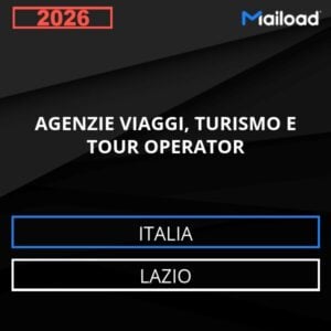 Base de datos de correo electrónico AGENCIAS DE VIAJES , TURISMO Y Turoperadores ( Lazio - Italia)