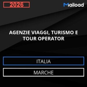 Base de datos de correo electrónico AGENCIAS DE VIAJES , TURISMO Y Turoperadores ( Marche - Italia)