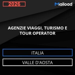 Base de datos de correo electrónico AGENCIAS DE VIAJES , TURISMO Y Turoperadores (Valle de Aosta – Italia)