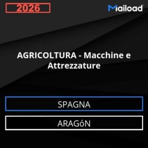 Database Email AGRICOLTURA – Macchine e Attrezzature (Aragón – Spagna)