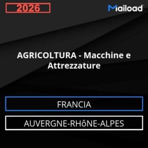 Database Email AGRICOLTURA – Macchine e Attrezzature (Auvergne-Rhône-Alpes – Francia)
