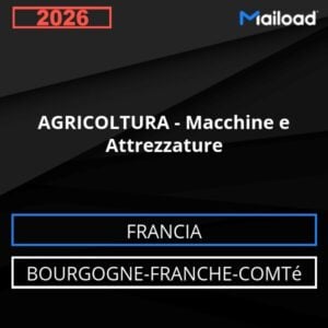 Database Email AGRICOLTURA – Macchine e Attrezzature (Bourgogne-Franche-Comté – Francia)
