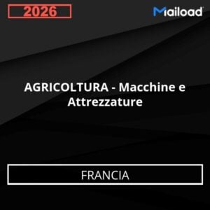 Base de Datos de Correo Electrónico AGRICOLTURA – Macchine e Attrezzature (Francia)