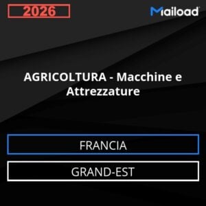 Database Email AGRICOLTURA – Macchine e Attrezzature (Grand-Est – Francia)