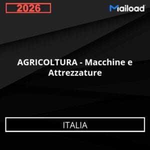 Base de Datos de Correo Electrónico AGRICOLTURA – Macchine e Attrezzature (Italia)