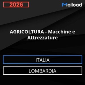 Base de datos de correo electrónico AGRICULTURA – Máquinas Y Equipos ( Lombardia - Italia)