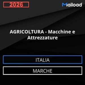 Base de datos de correo electrónico AGRICULTURA – Máquinas Y Equipos ( Marche - Italia)