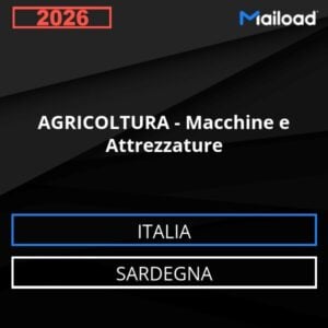 Base de datos de correo electrónico AGRICULTURA – Máquinas Y Equipos ( Sardegna - Italia)