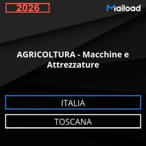 Base de datos de correo electrónico AGRICULTURA – Máquinas Y Equipos ( Toscana - Italia)