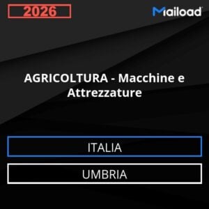 Base de datos de correo electrónico AGRICULTURA – Máquinas Y Equipos ( Umbria - Italia)