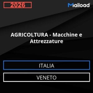 Base de datos de correo electrónico AGRICULTURA – Máquinas Y Equipos ( Veneto - Italia)