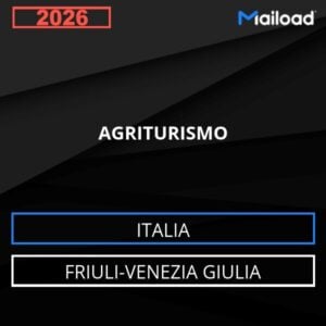 Base de datos de correo electrónico AGRITURISMO ( Friuli-Venezia Giulia - Italia)