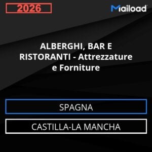 Database Email ALBERGHI, BAR E RISTORANTI – Attrezzature e Forniture (Castilla-La Mancha – Spagna)