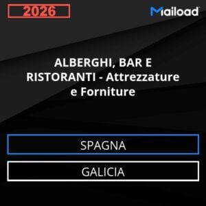 Database Email ALBERGHI, BAR E RISTORANTI – Attrezzature e Forniture (Galicia – Spagna)