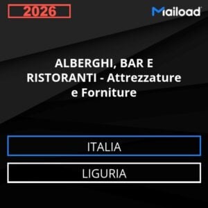 Base de datos de correo electrónico HOTELES , BARES Y RESTAURANTES – Equipos Y Suministros ( Liguria - Italia)