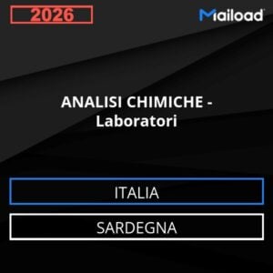 Base de datos de correo electrónico ANÁLISIS QUÍMICOS – Laboratorios ( Sardegna - Italia)