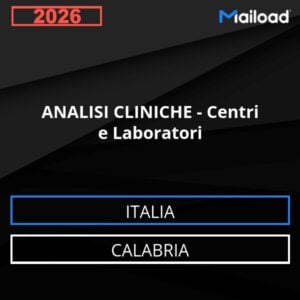 Base de datos de correo electrónico ANÁLISIS CLÍNICOS – Centros Y Laboratorios ( Calabria - Italia)