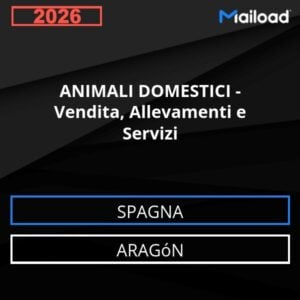 Database Email ANIMALI DOMESTICI – Vendita, Allevamenti e Servizi (Aragón – Spagna)