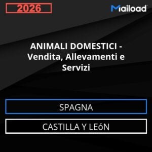 Database Email ANIMALI DOMESTICI – Vendita, Allevamenti e Servizi (Castilla y León – Spagna)