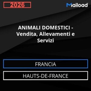 Database Email ANIMALI DOMESTICI – Vendita, Allevamenti e Servizi (Hauts-de-France – Francia)