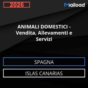 Database Email ANIMALI DOMESTICI – Vendita, Allevamenti e Servizi (Islas Canarias – Spagna)