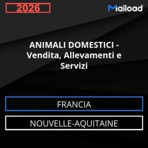 Database Email ANIMALI DOMESTICI – Vendita, Allevamenti e Servizi (Nouvelle-Aquitaine – Francia)