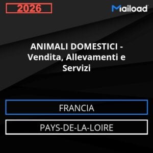Database Email ANIMALI DOMESTICI – Vendita, Allevamenti e Servizi (Pays-de-la-Loire – Francia)