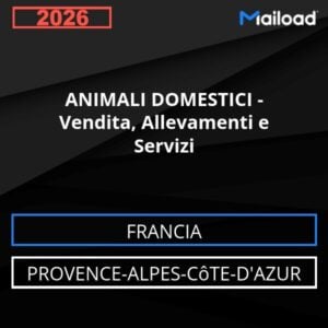 Database Email ANIMALI DOMESTICI – Vendita, Allevamenti e Servizi (Provence-Alpes-Côte-d’Azur – Francia)