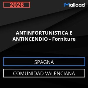 Database Email ANTINFORTUNISTICA E ANTINCENDIO – Forniture (Comunidad Valenciana – Spagna)