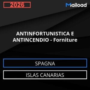 Database Email ANTINFORTUNISTICA E ANTINCENDIO – Forniture (Islas Canarias – Spagna)