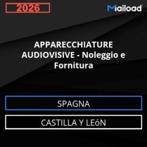 Database Email APPARECCHIATURE AUDIOVISIVE – Noleggio e Fornitura (Castilla y León – Spagna)